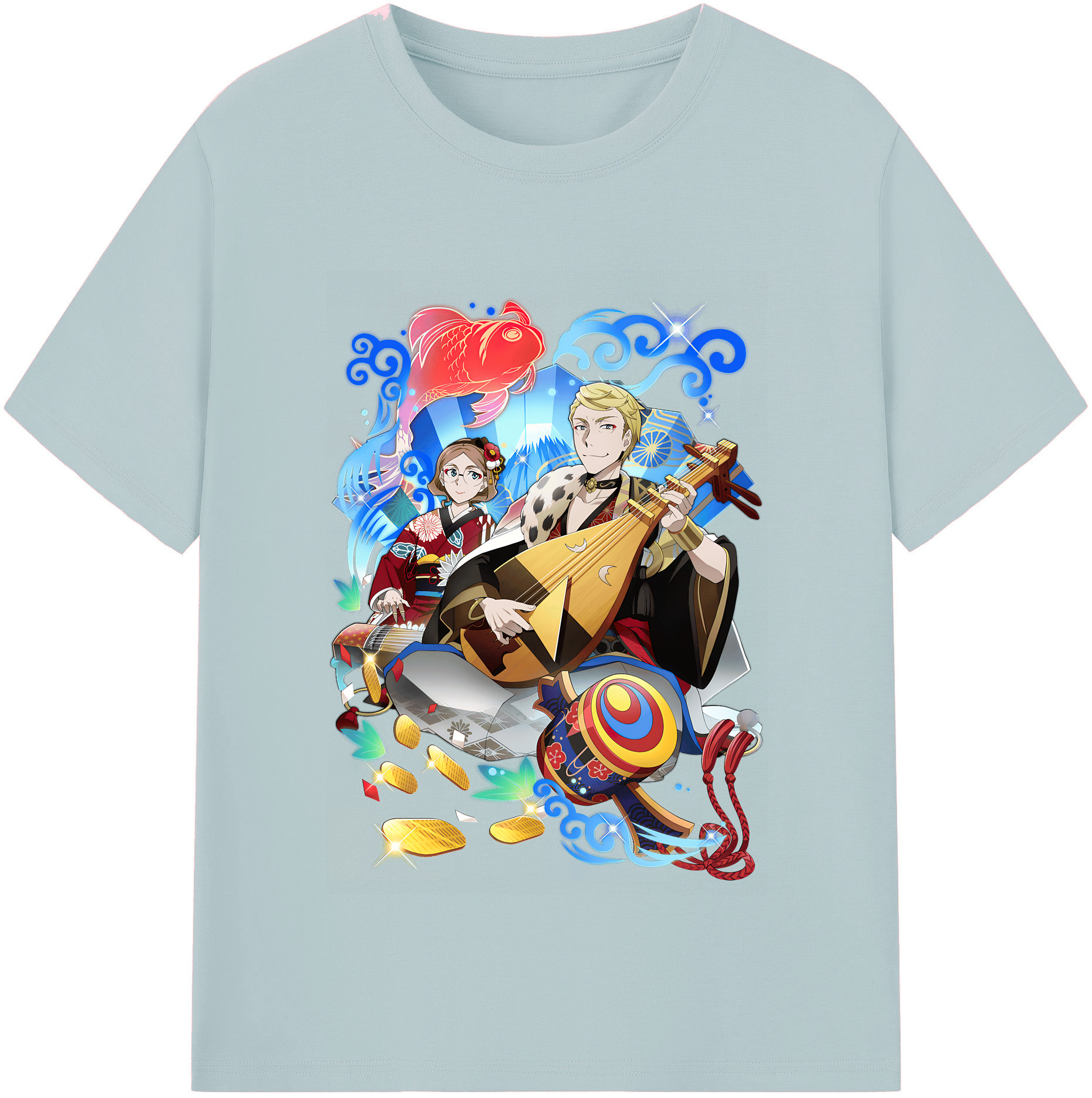 （画像用） 文豪ストレイドッグス Bungo Stray Dogs 綿100％半袖Tシャツ（フロントプリント）